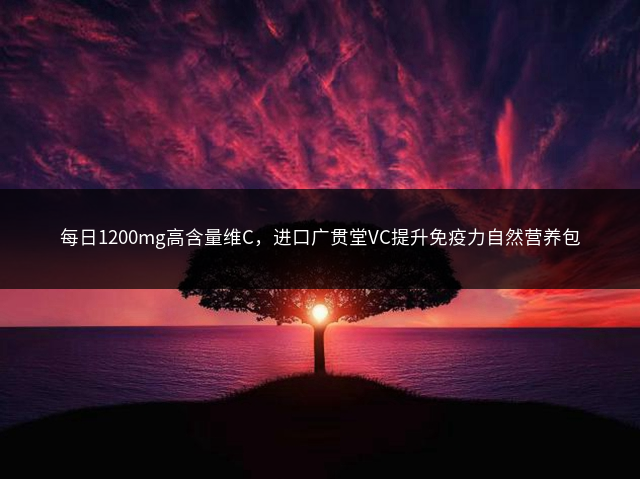 每日1200mg高含量维C，进口广贯堂VC提升免疫力自然营养包插图