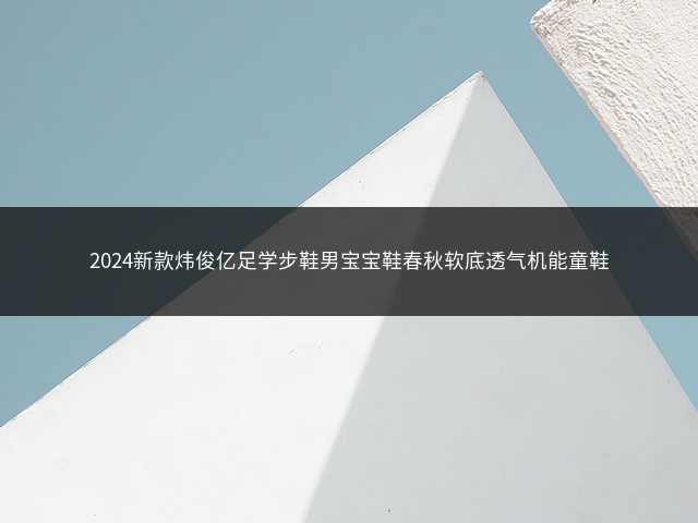 2024新款炜俊亿足学步鞋男宝宝鞋春秋软底透气机能童鞋插图