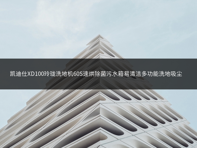 凯迪仕XD100玲珑洗地机60S速烘除菌污水箱易清洁多功能洗地吸尘机插图