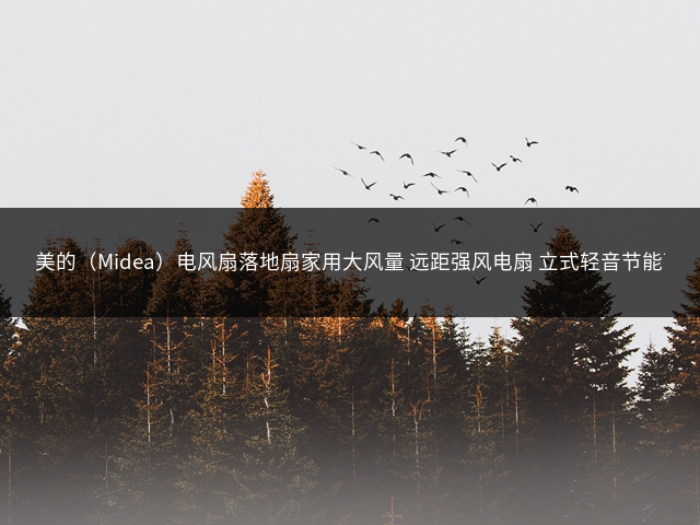 美的（Midea）电风扇落地扇家用大风量 远距强风电扇 立式轻音节能可定时降温 【升级遥控】风大音轻35ER -- title=