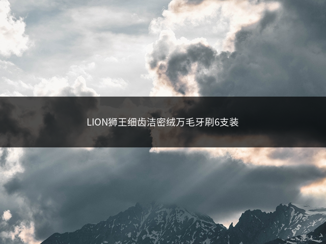 LION狮王细齿洁密绒万毛牙刷6支装插图