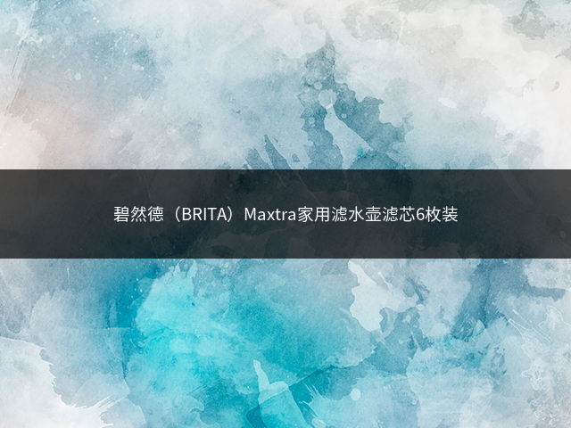 碧然德（BRITA）Maxtra家用滤水壶滤芯6枚装插图