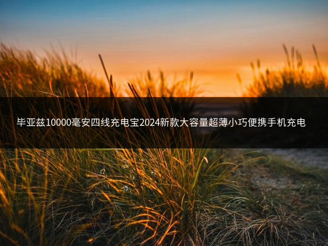 毕亚兹10000毫安四线充电宝2024新款大容量超薄小巧便携手机充电宝插图