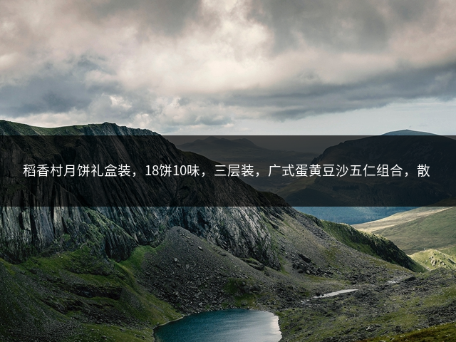 稻香村月饼礼盒装，18饼10味，三层装，广式蛋黄豆沙五仁组合，散装团购送礼插图