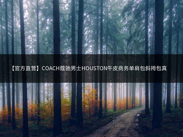 【官方直营】COACH蔻驰男士HOUSTON牛皮商务单肩包斜挎包真皮男款插图