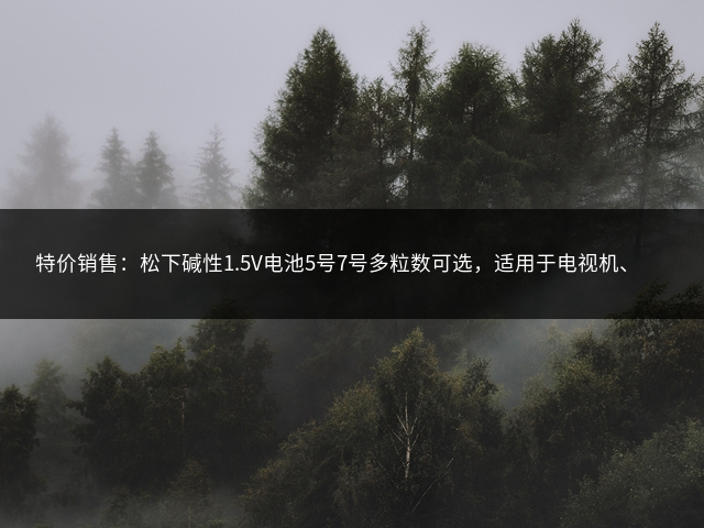 特价销售：松下碱性1.5V电池5号7号多粒数可选，适用于电视机、空调、风扇、热水器遥控器插图