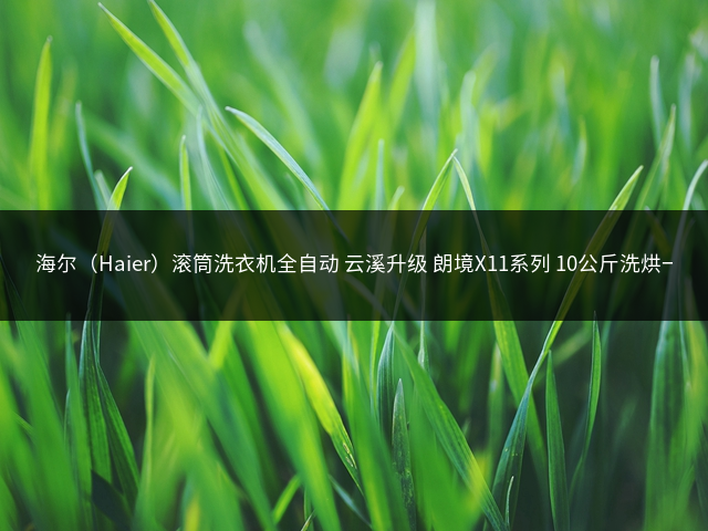 海尔（Haier）滚筒洗衣机全自动 云溪升级 朗境X11系列 10公斤洗烘一体 以旧换新 直驱精华洗XQG100-HBD14536LU1 –> 海尔（Haier）滚筒洗衣机全自动 云溪升级 朗境X11系列 10公斤洗烘一体 以旧换新 直驱精华洗XQG100-HBD14536LU1插图