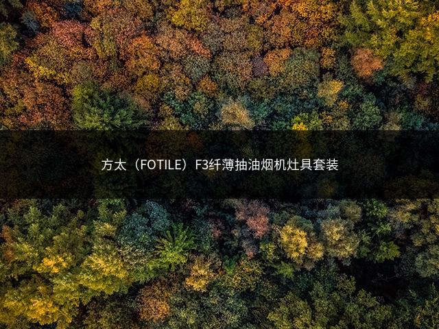 方太（FOTILE）F3纤薄抽油烟机灶具套装插图